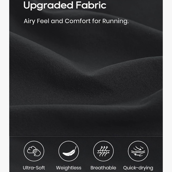 CRZ YOGA 2 in 1 Flowy Running Shorts- Black - Picture 6 of 6